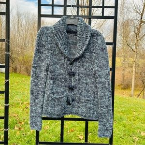 Moda International Victoria’s Secret Blue Chunky Knit Wool Sweater | Size S